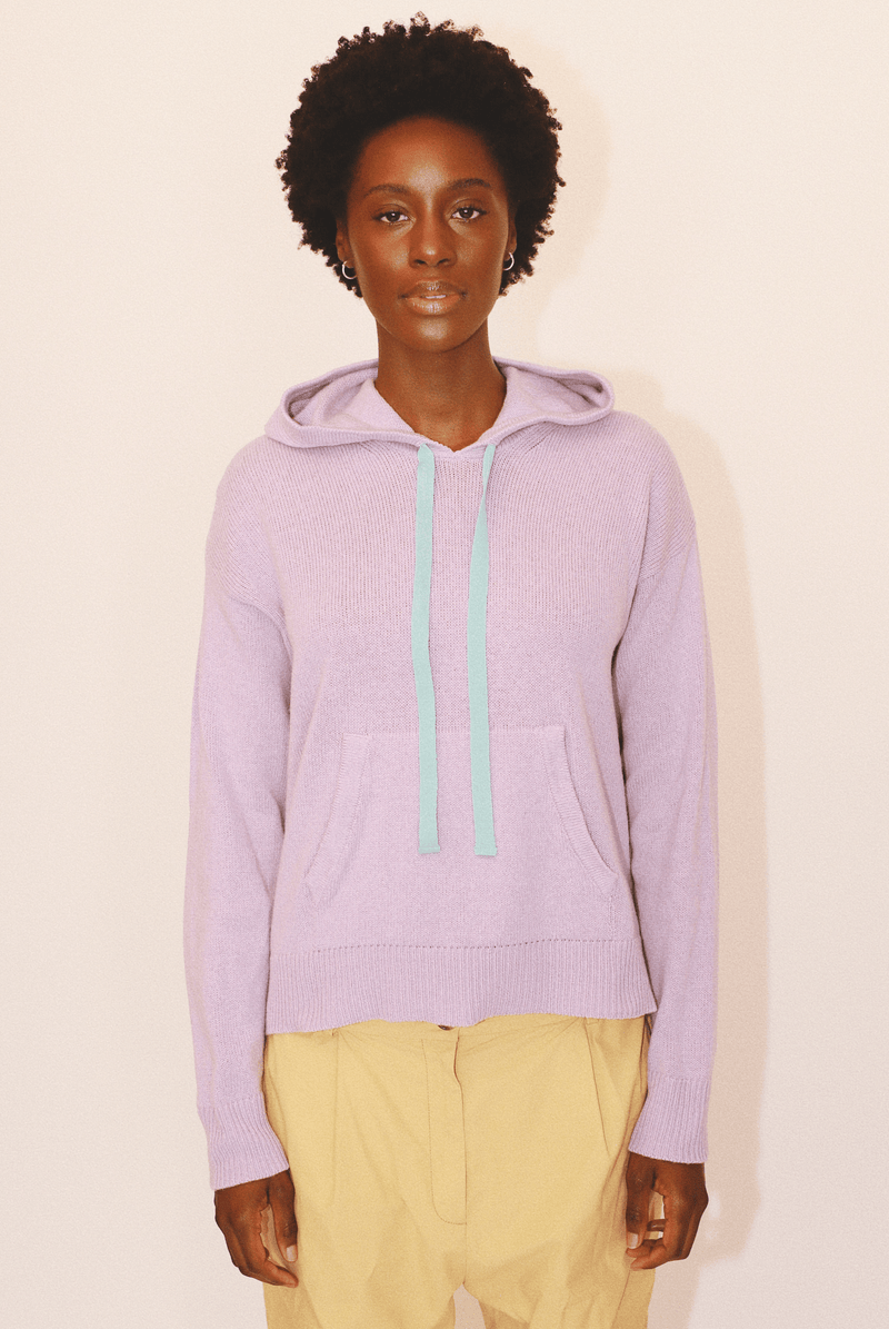 Jenna Pullover Hoodie in Organic Cotton & Recycled Cashmere