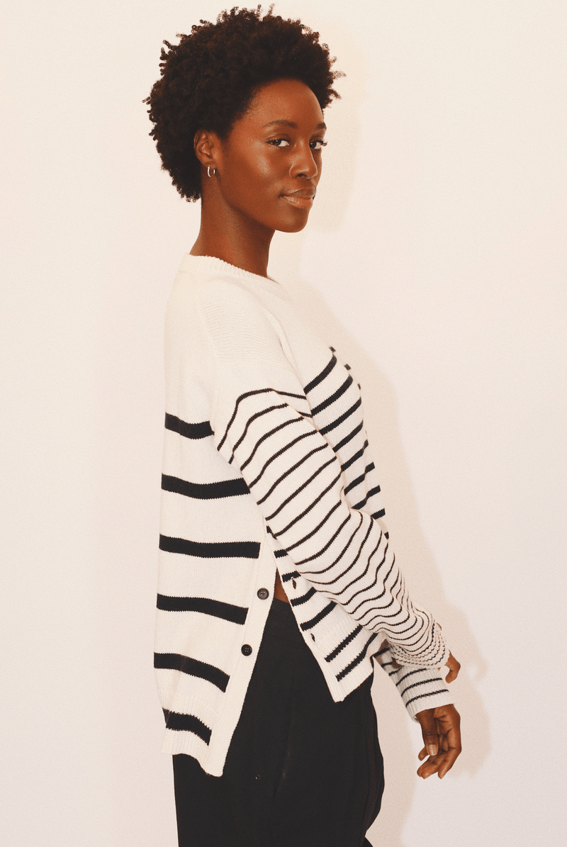 Nic Crewneck in Organic Cotton & Recycled Cashmere