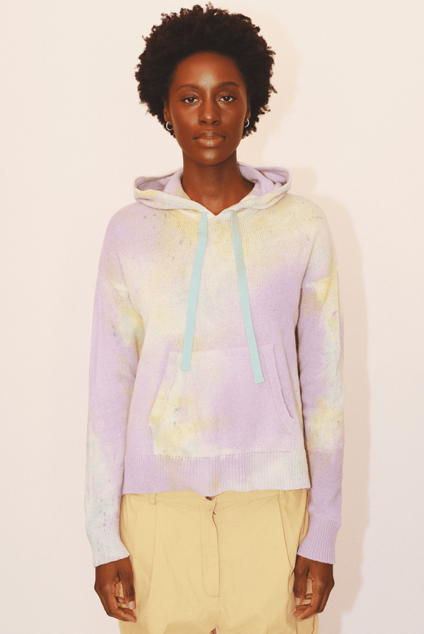 Jax Hand-Painted Hoodie in Organic Cotton & Recycled Cashmere