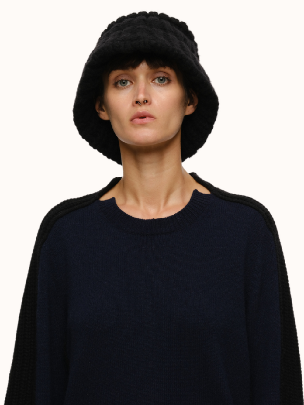 新品未使用 yo BIOTOP Cashmere knit hat black 店舗在庫 - 【yo BIOTOP】Cashmere knit hat - ブラック (01) - F ｜J