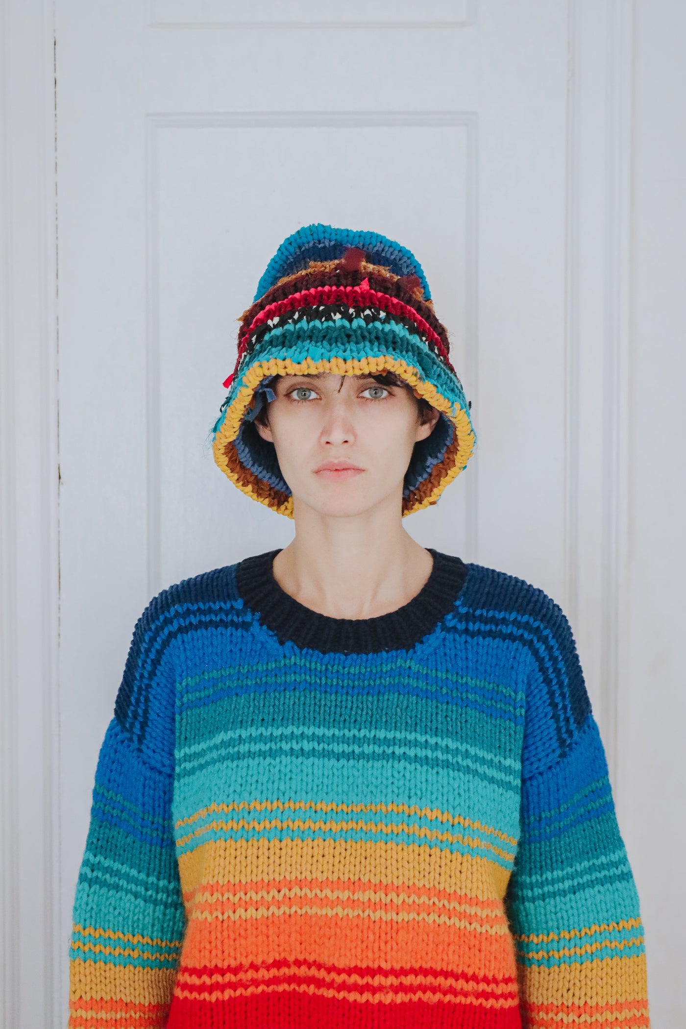 SOL Hand-knitted Bucket Hat帽子 solsoonerorlater hand-knitted