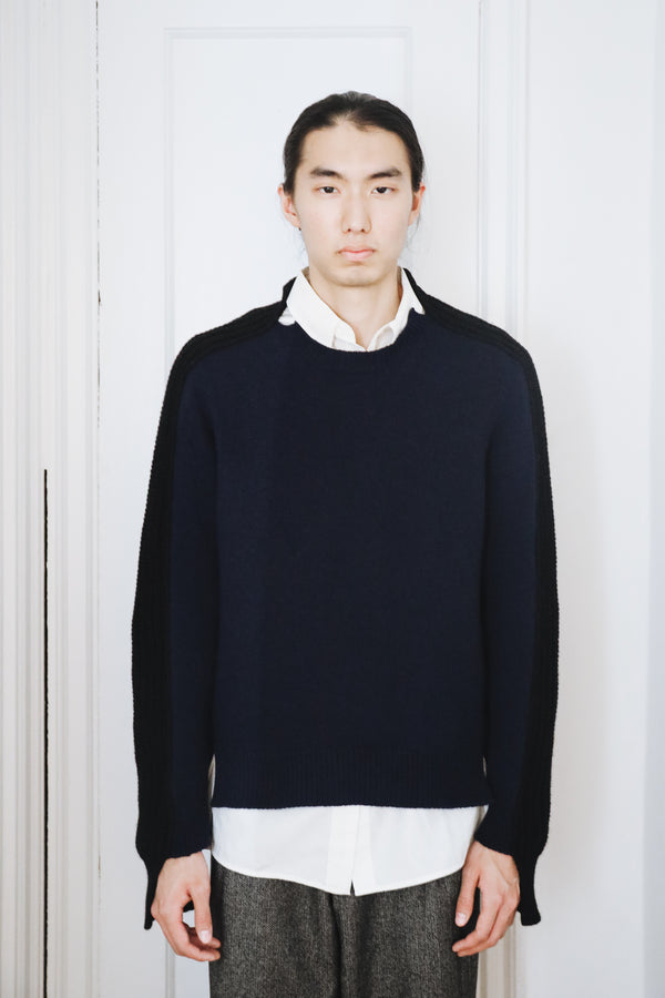 Max Crewneck in Recycled Cashmere & Recycled Wool