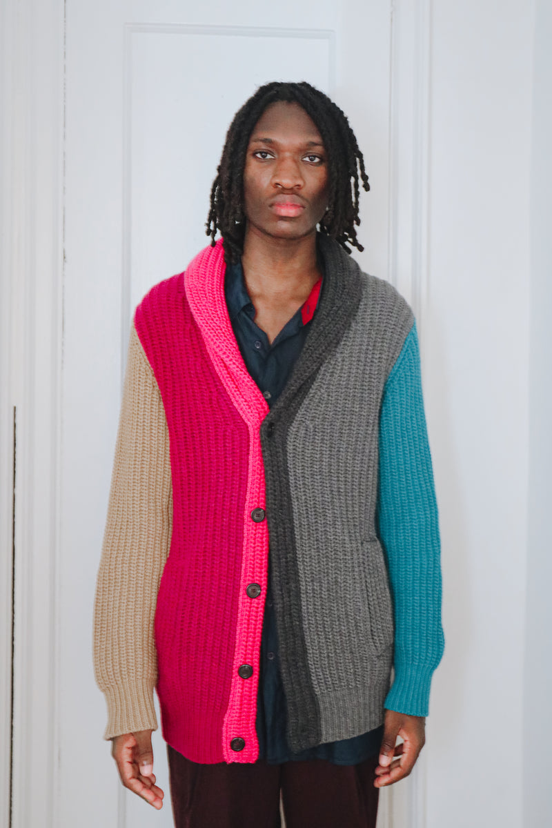 Quinn Cardigan in Recycled Cashmere & Recycled Wool Mens