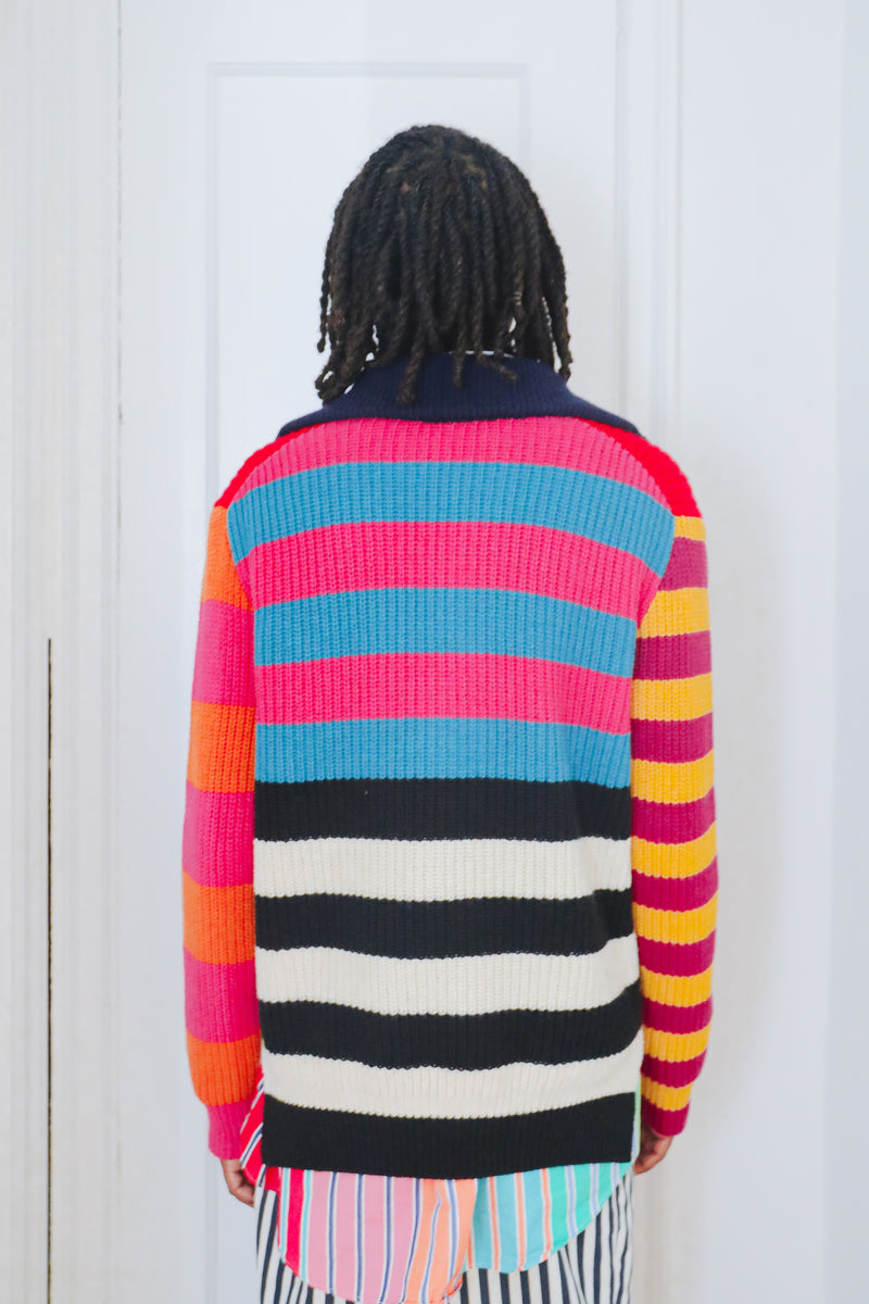 Parker Button Front Sweater in Recycled Cashmere & Recycled Wool