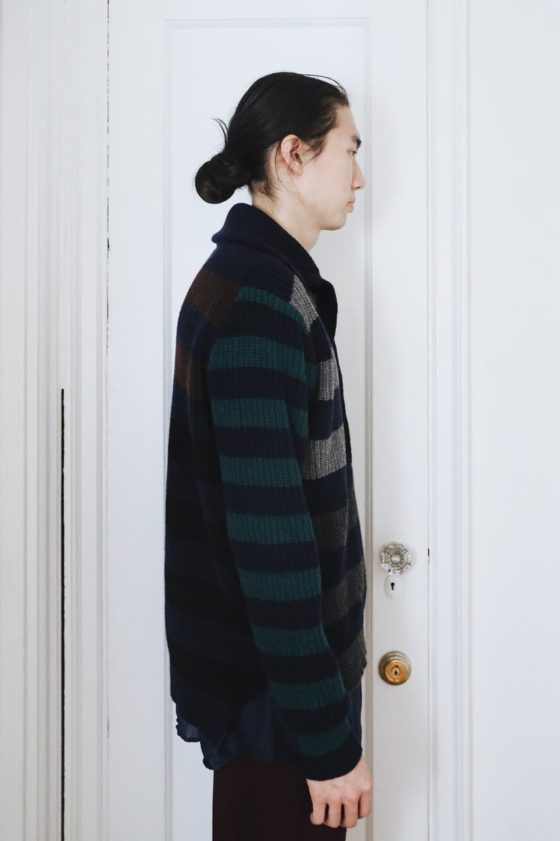 Parker Button Front Sweater in Recycled Cashmere & Recycled Wool