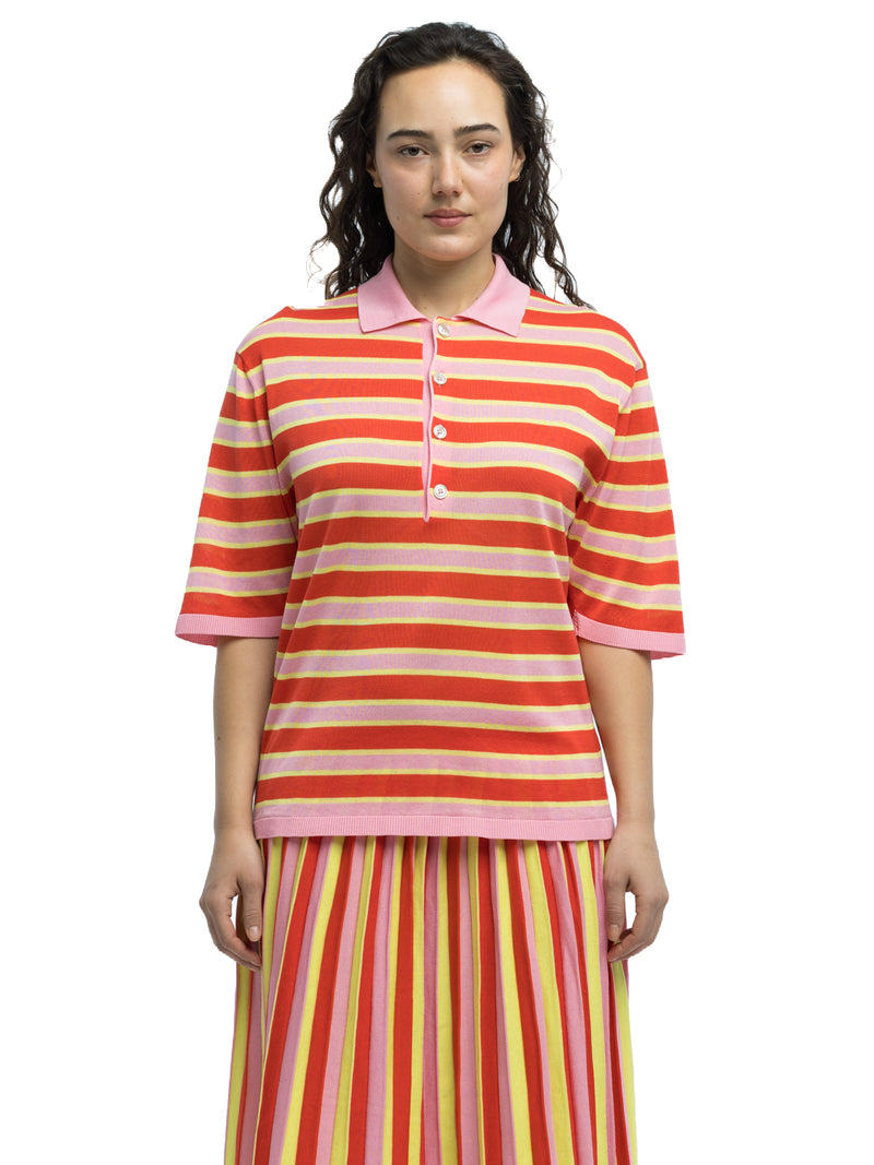 Dario Striped Polo in Organic Cotton