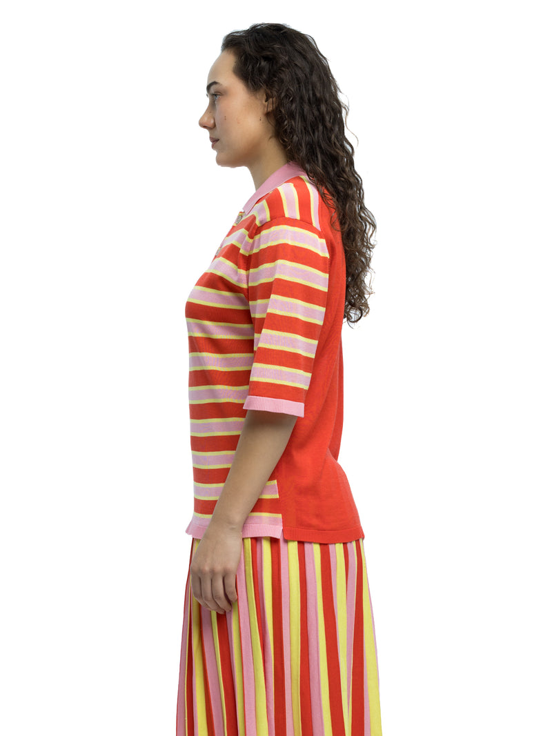 Dario Striped Polo in Organic Cotton
