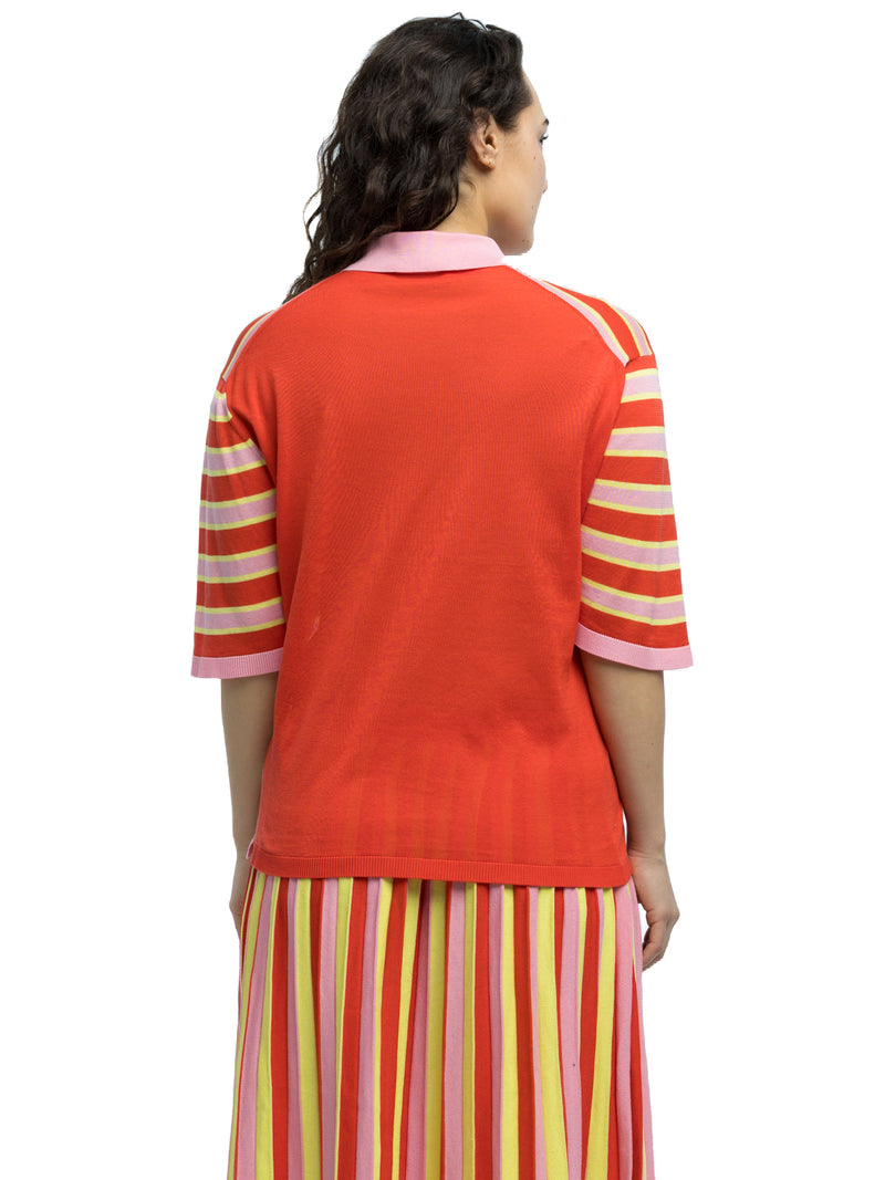 Dario Striped Polo in Organic Cotton