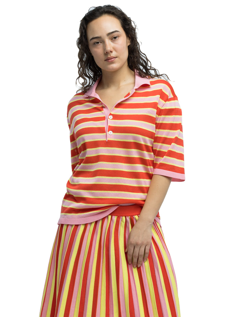 Dario Striped Polo in Organic Cotton
