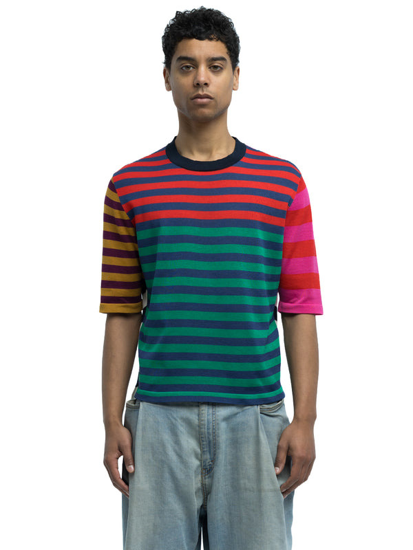 Fil Striped Crewneck in Organic Cotton