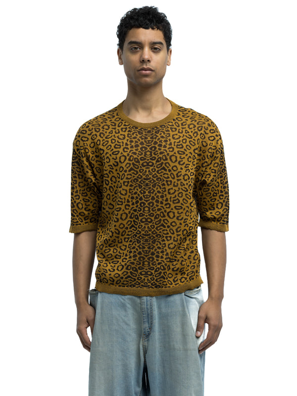Camilla Leopard Crewneck in Organic Cotton