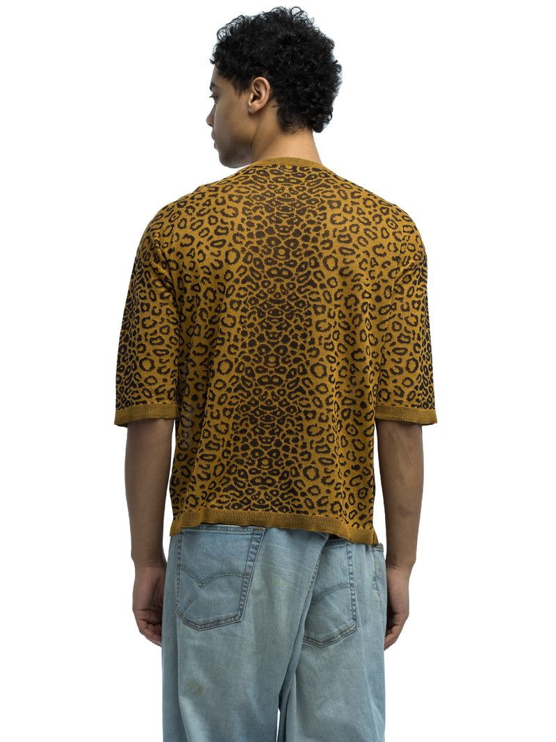 Camilla Leopard Crewneck in Organic Cotton