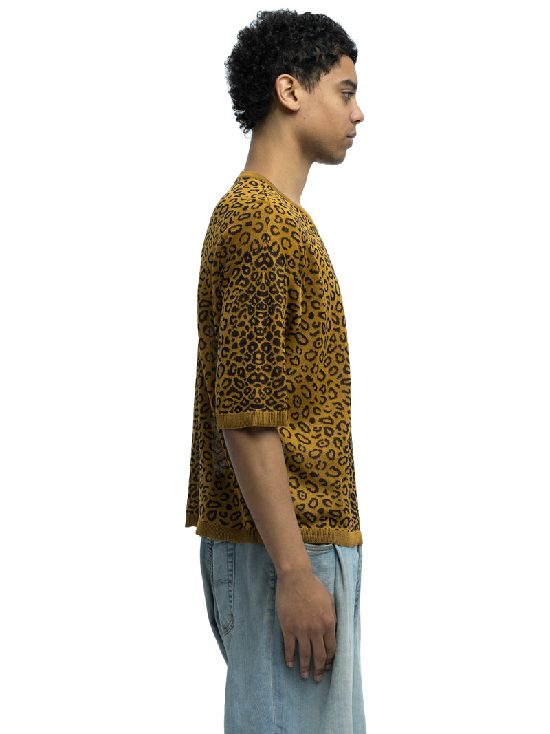 Camilla Leopard Crewneck in Organic Cotton