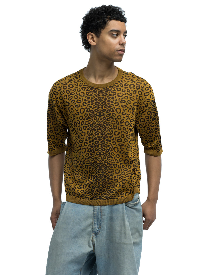 Camilla Leopard Crewneck in Organic Cotton