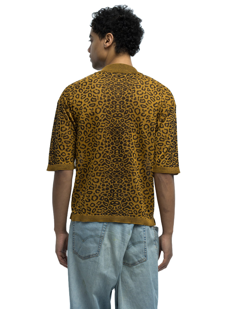 Alessandro Leopard Polo in Organic Cotton