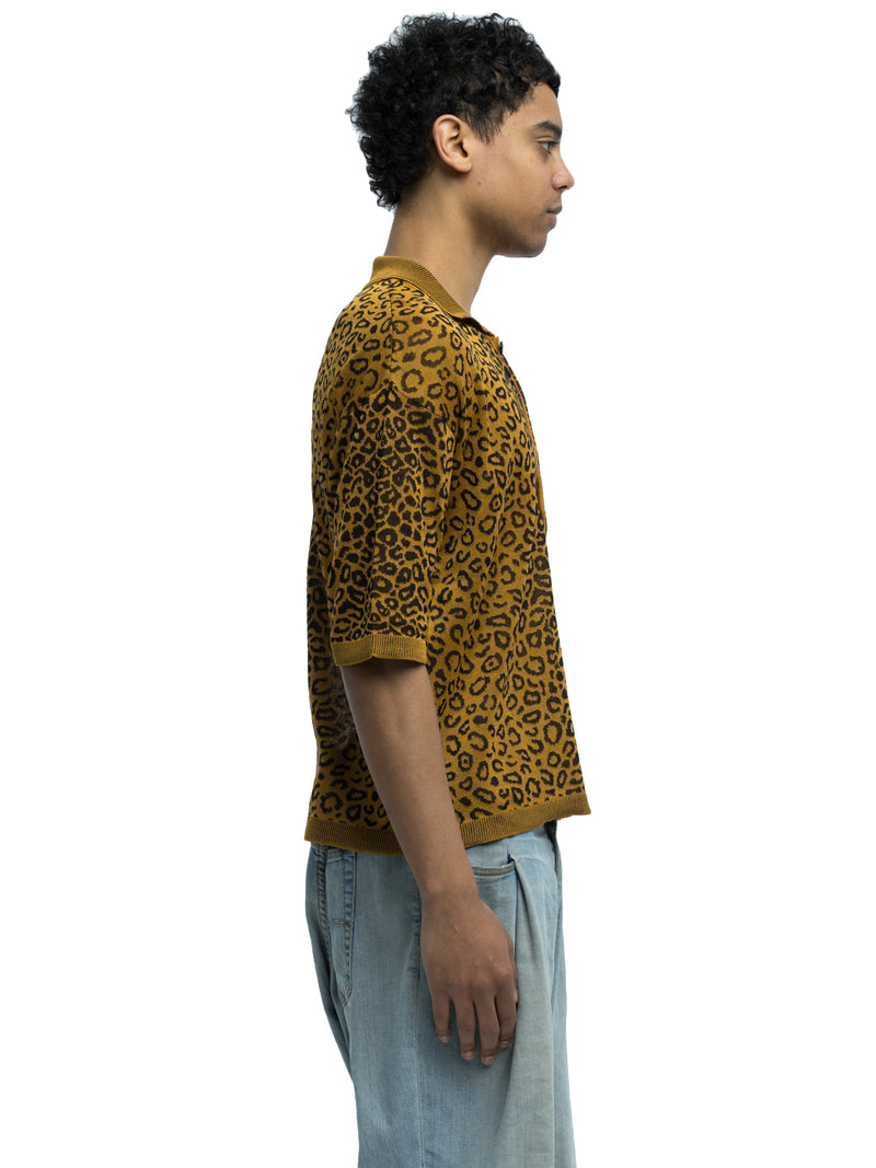 Alessandro Leopard Polo in Organic Cotton