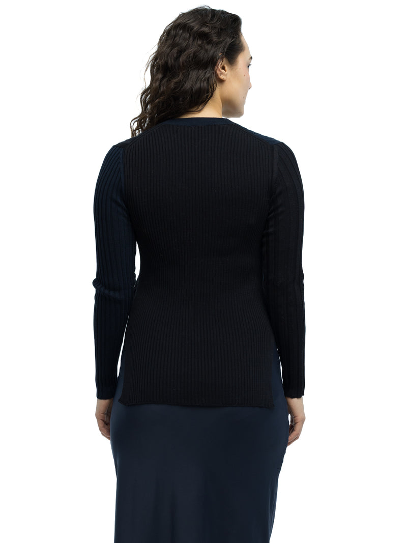 Anna Ribbed Cardigan in Organic Cotton