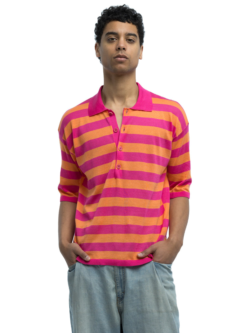 Orlando Striped Polo in Organic Cotton