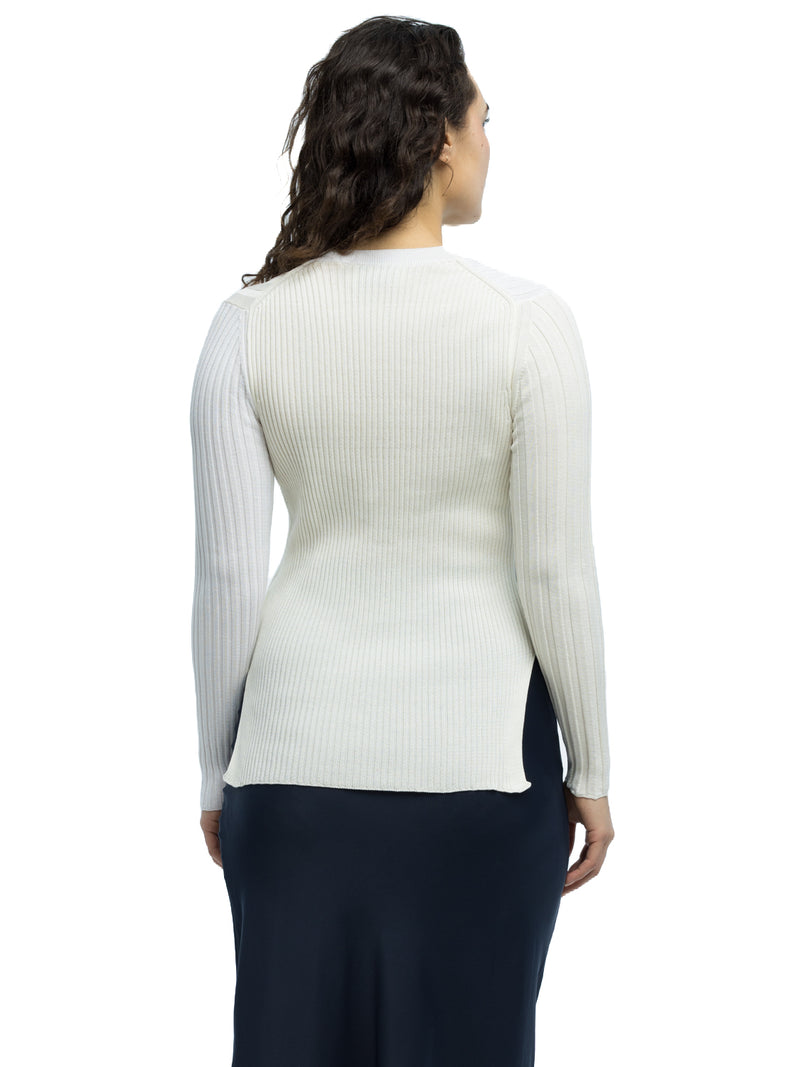 Anna Ribbed Cardigan in Organic Cotton
