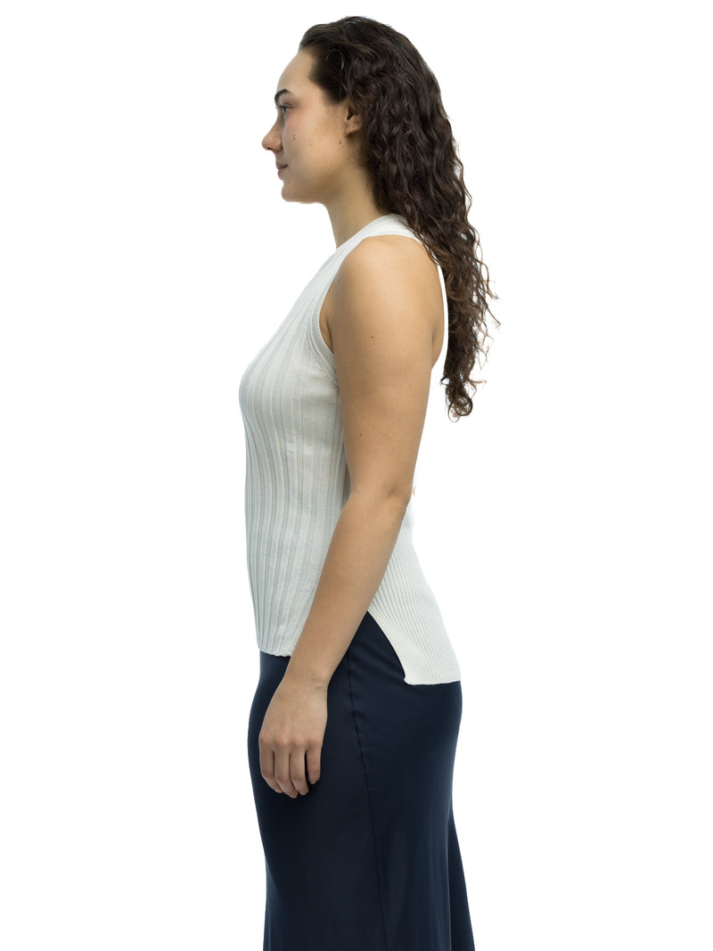 Francesca Ribbed Tank in Organic Cotton