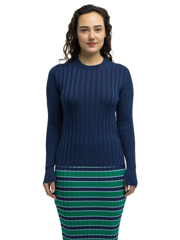 Pania Ribbed Crewneck in Organic Cotton