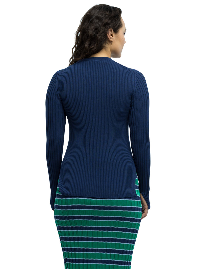 Pania Ribbed Crewneck in Organic Cotton