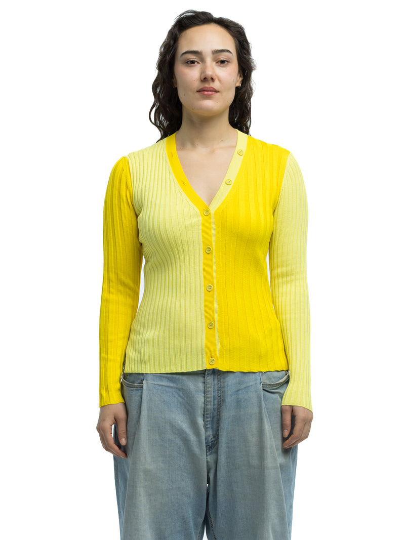 Anna Ribbed Cardigan in Organic Cotton