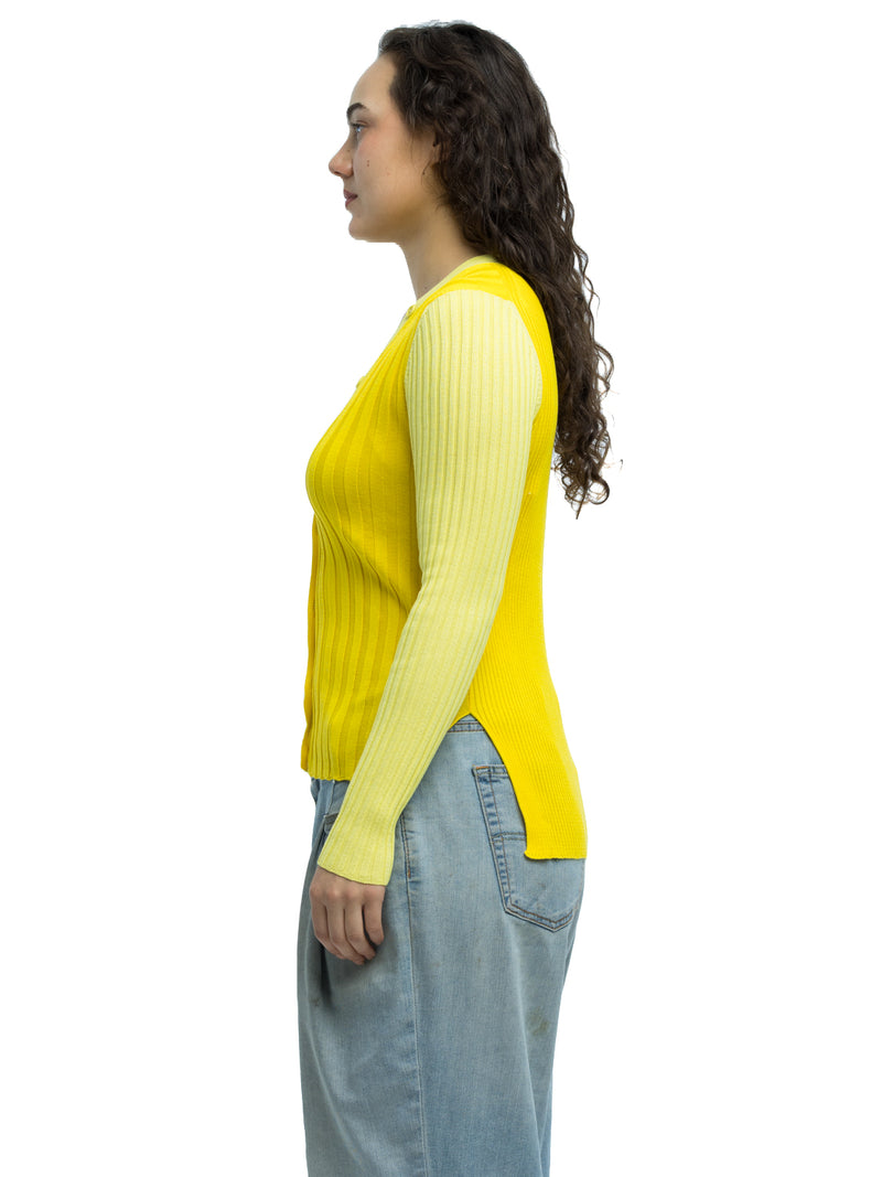 Anna Ribbed Cardigan in Organic Cotton