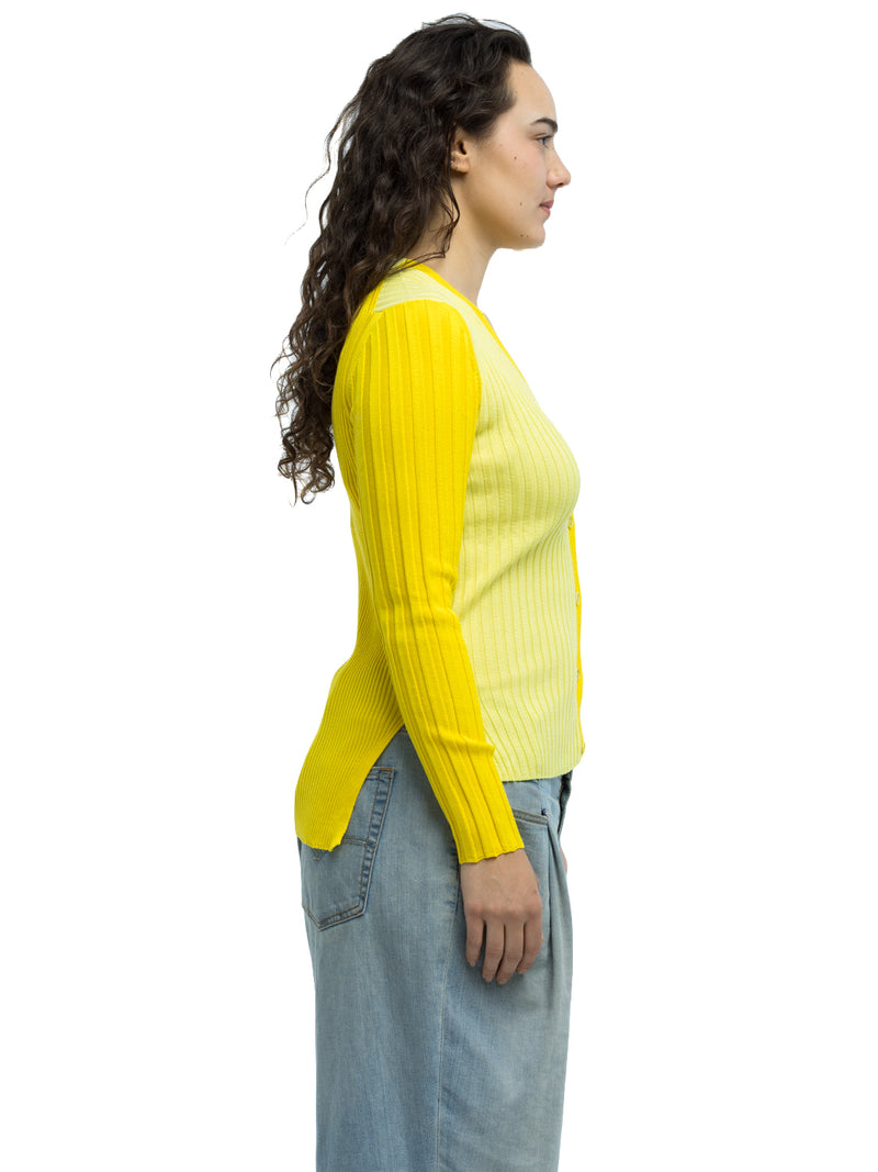 Anna Ribbed Cardigan in Organic Cotton