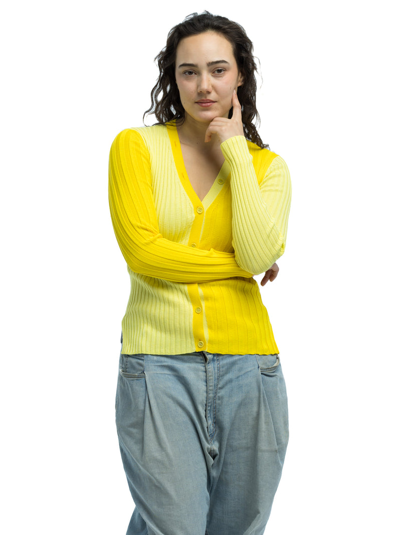 Anna Ribbed Cardigan in Organic Cotton