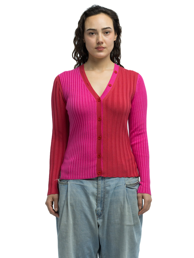 Anna Ribbed Cardigan in Organic Cotton