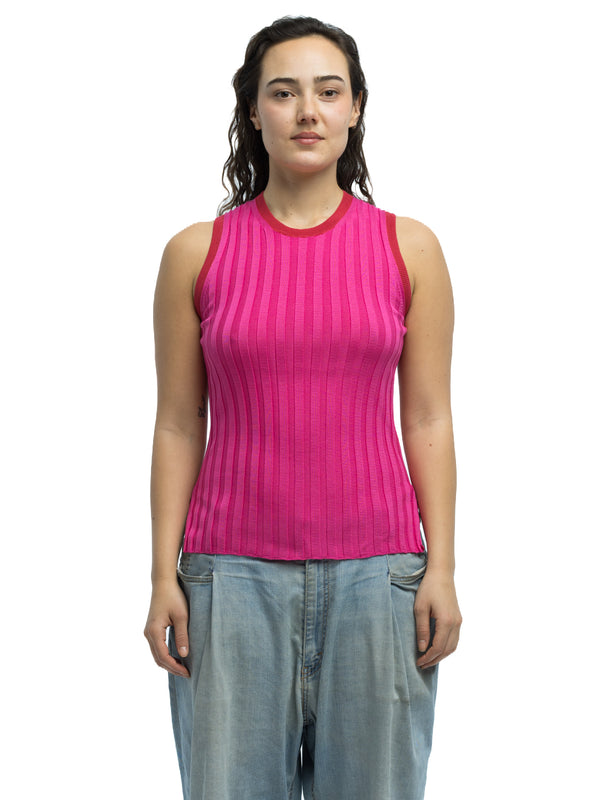 Francesca Ribbed Tank in Organic Cotton