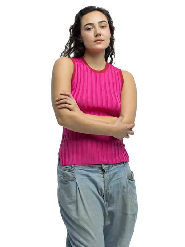 Francesca Ribbed Tank in Organic Cotton
