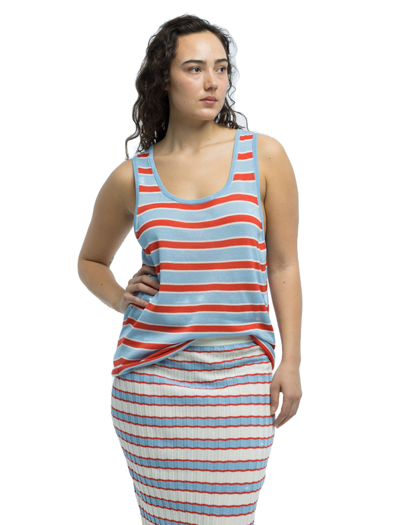 Lou Striped Tank in Organic Cotton