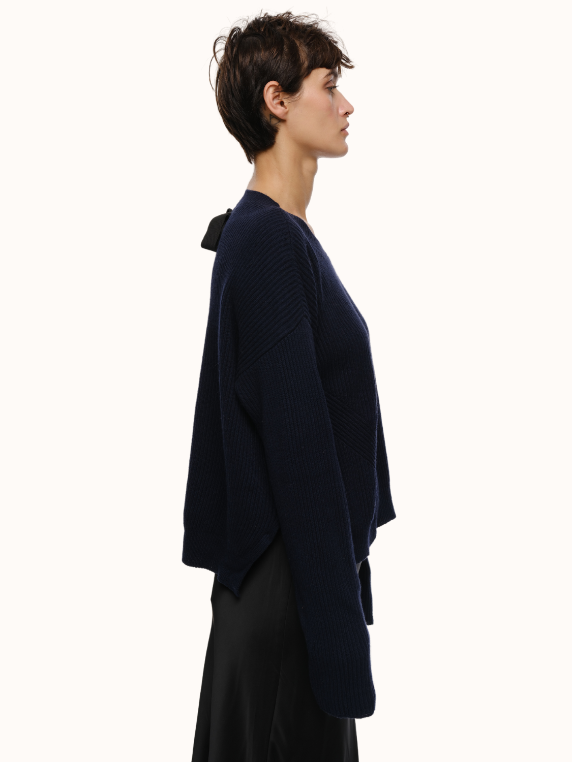 A Recycled Cashmere & Organic Cotton Crewneck Sweater for Women