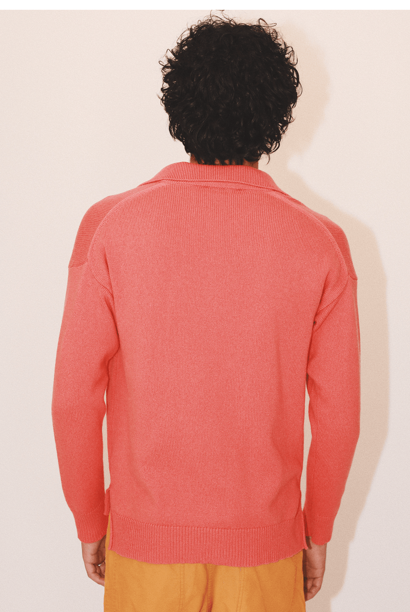 Mitch Collar Sweater in Organic Cotton & Recycled Cashmere