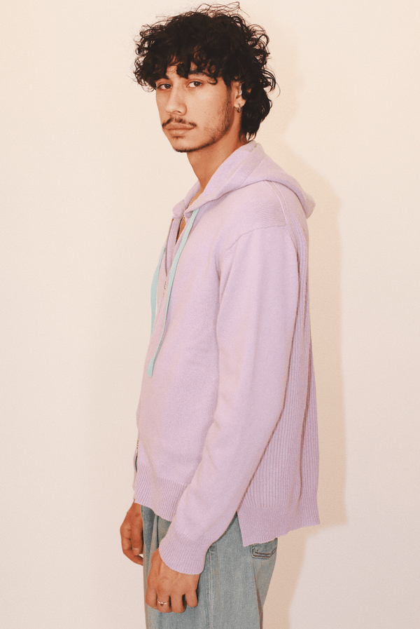 Harry Zip Hoodie in Organic Cotton & Recycled Cashmere