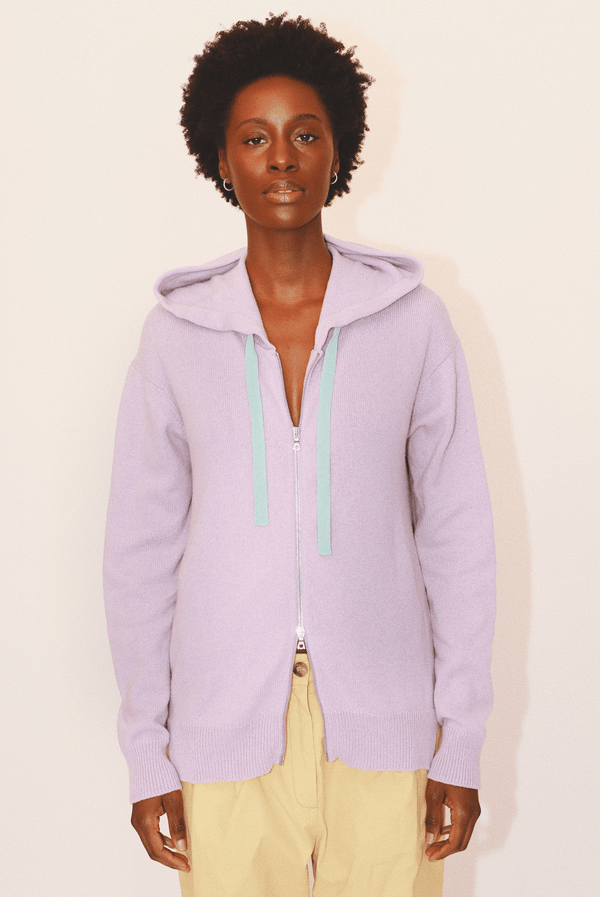 Harry Zip Hoodie in Organic Cotton & Recycled Cashmere