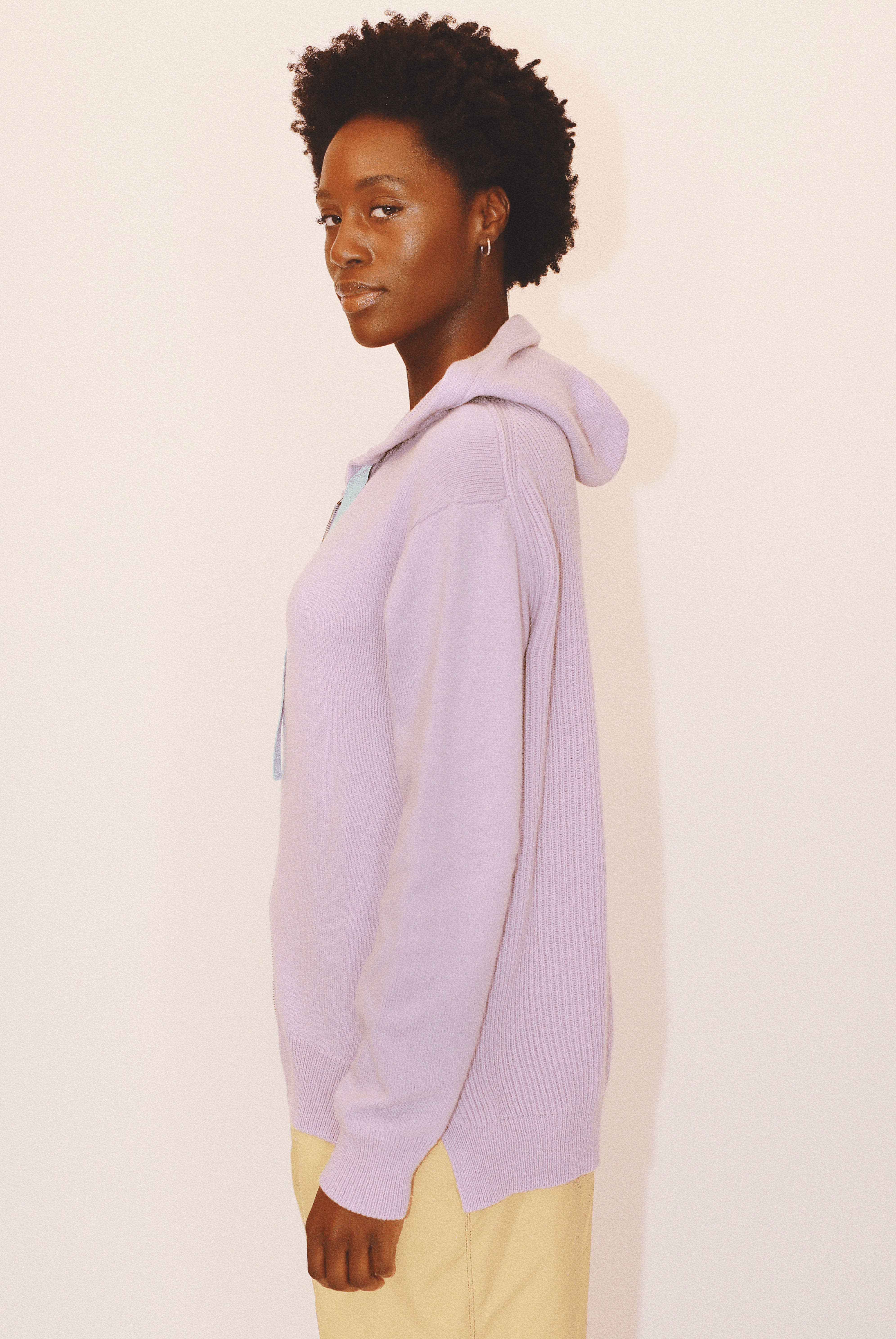 Organic Cotton & Recycled Cashmere Hoodie Zip Up Sweater for Organic Cotton & Recycled Cashmere Hoodie Zip Up Sweater for