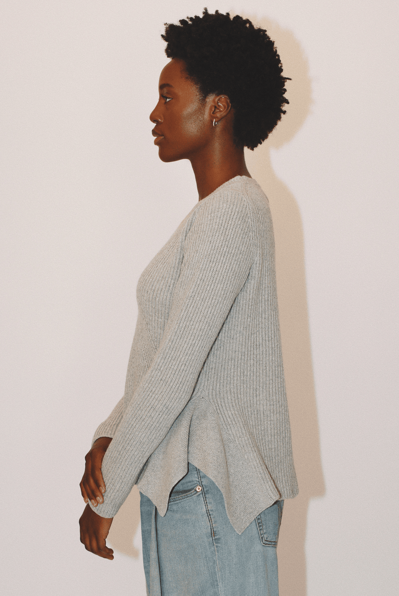 Sandra Crewneck in Organic Cotton & Recycled Cashmere