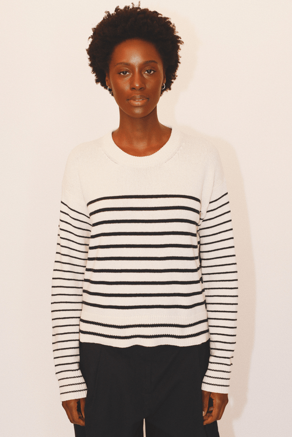 Nic Crewneck in Organic Cotton & Recycled Cashmere