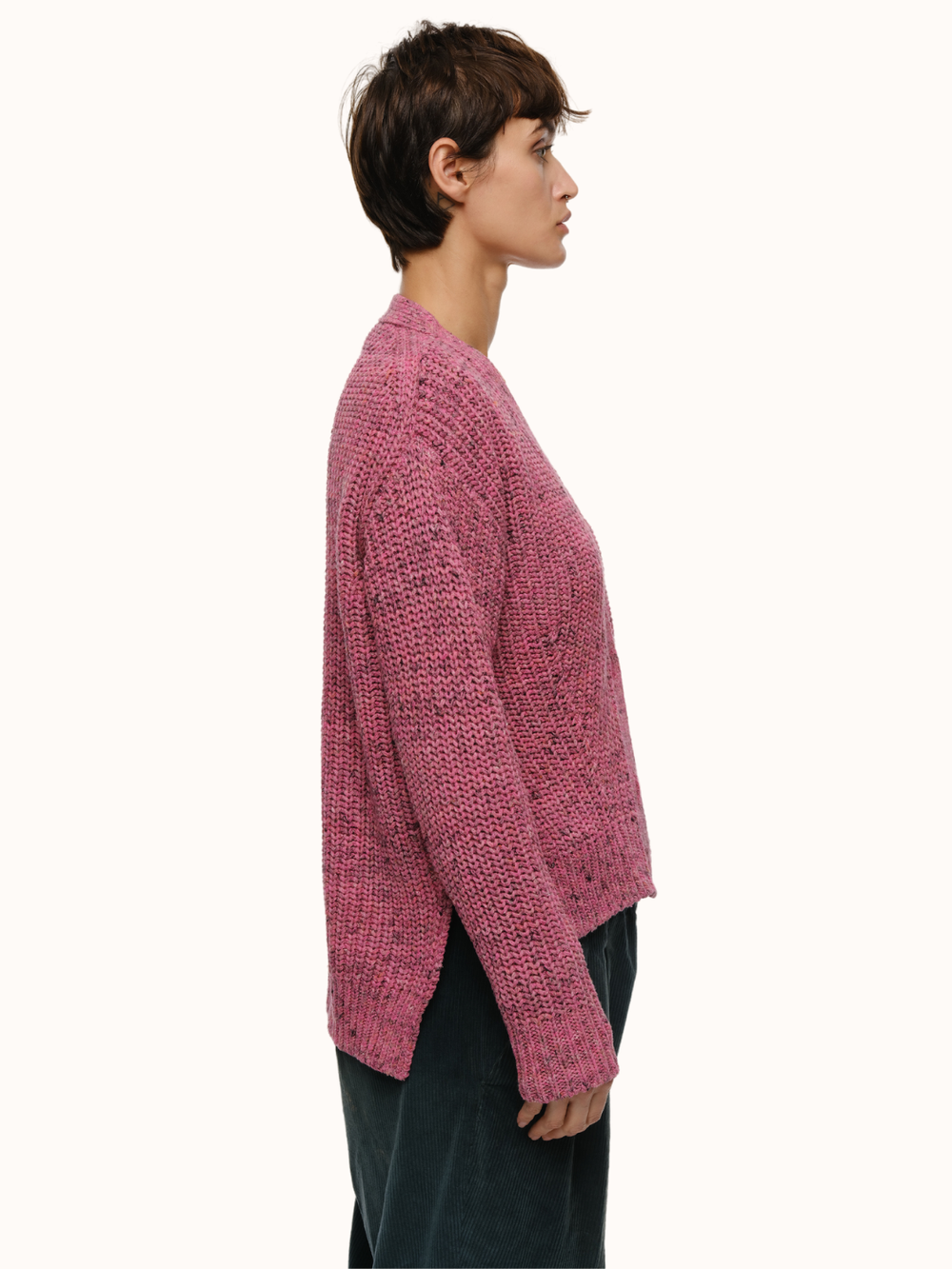 Recycled Cotton Chunky Cardigan for Women Made in Italy – Eolas