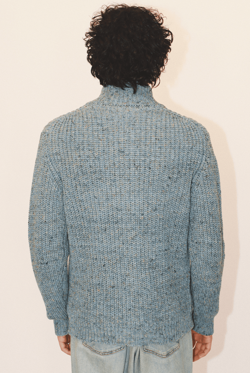 Dave Zip Cardigan in a Recycled Cotton Blend