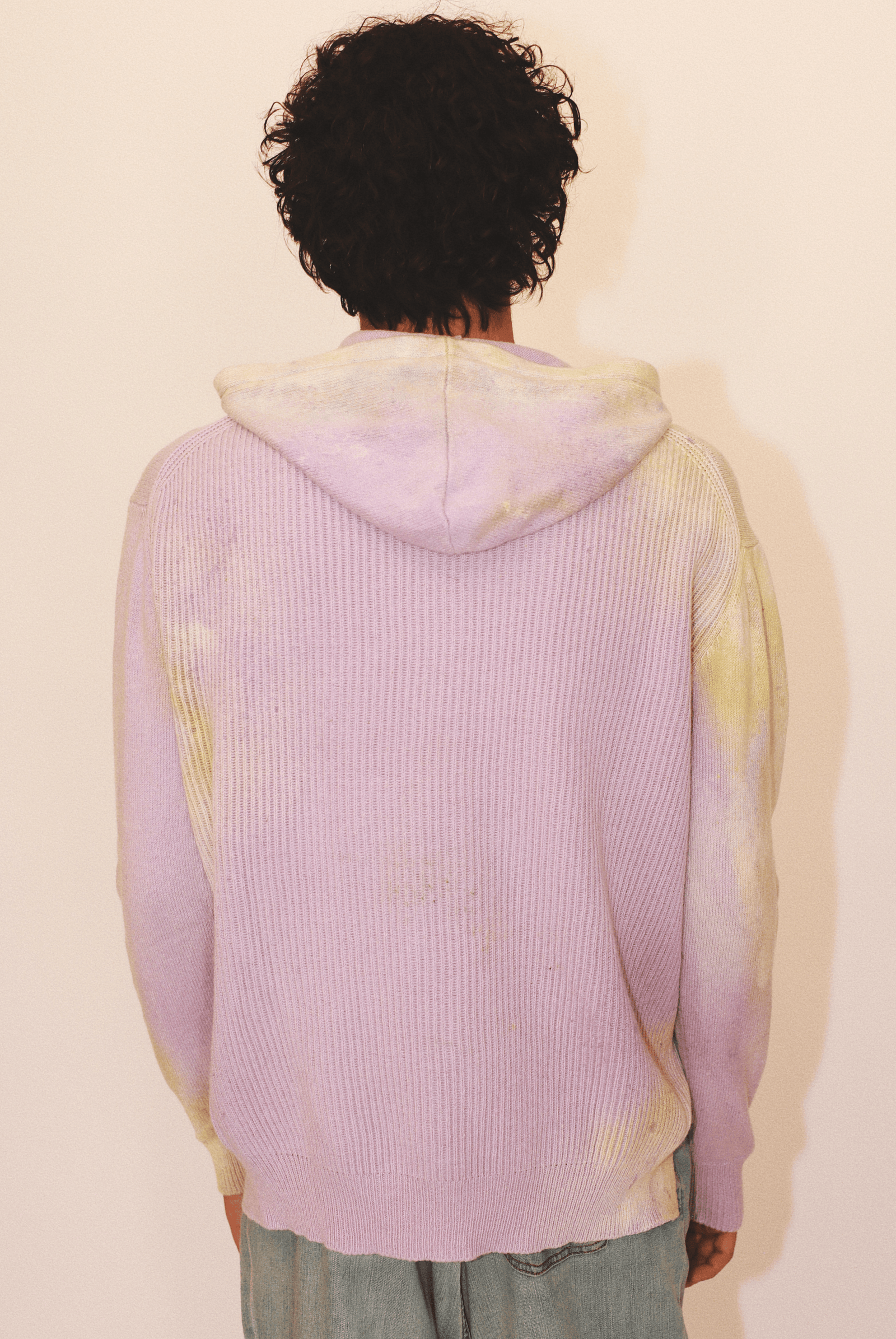 Marshall Hand-Painted Tie-Dye Zip Hoodie in Organic Cotton