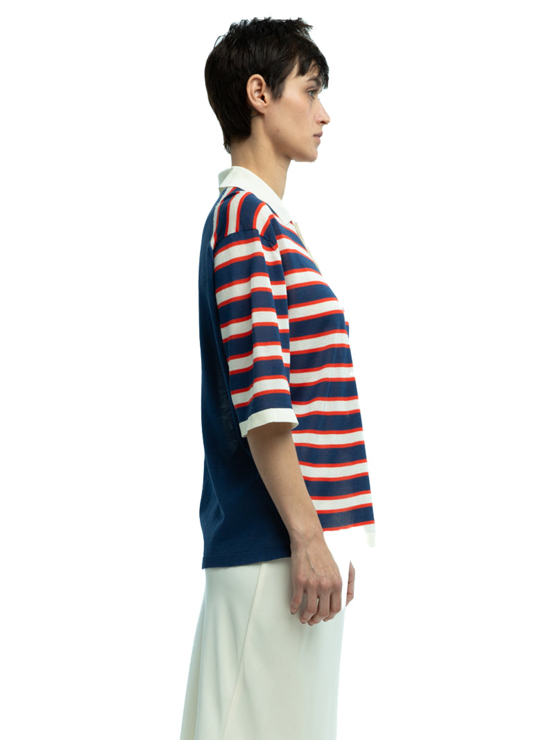 Dario Striped Polo in Organic Cotton