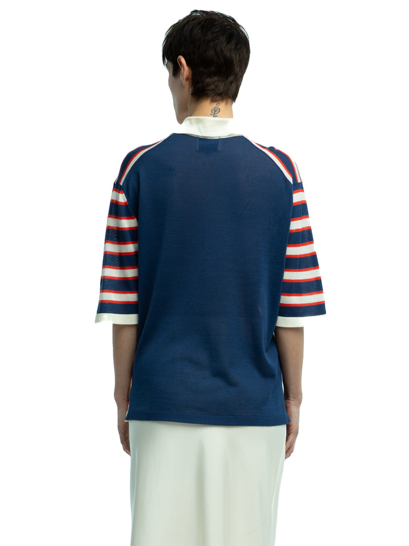 Dario Striped Polo in Organic Cotton