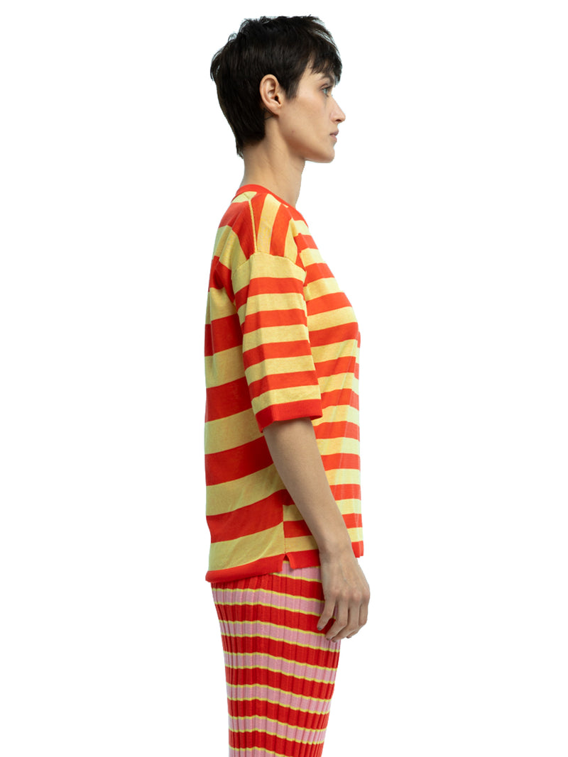 Andrea Striped Crewneck in Organic Cotton