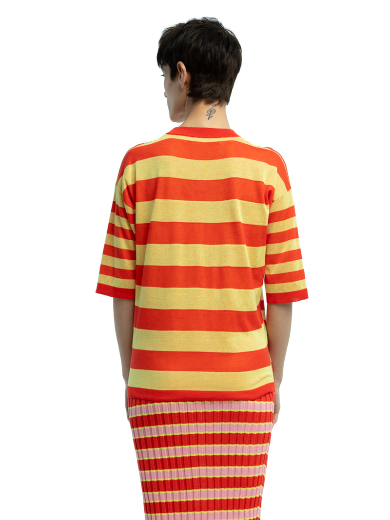Andrea Striped Crewneck in Organic Cotton