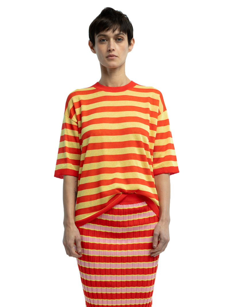 Andrea Striped Crewneck in Organic Cotton