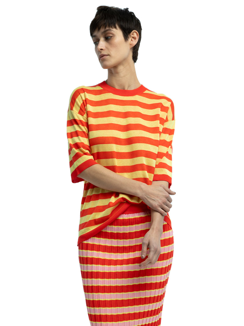 Andrea Striped Crewneck in Organic Cotton